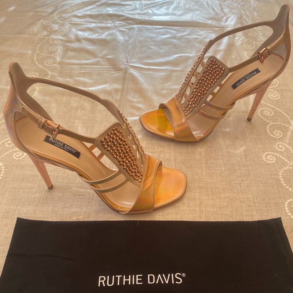Ruthie Davis Rose Gold Sandals